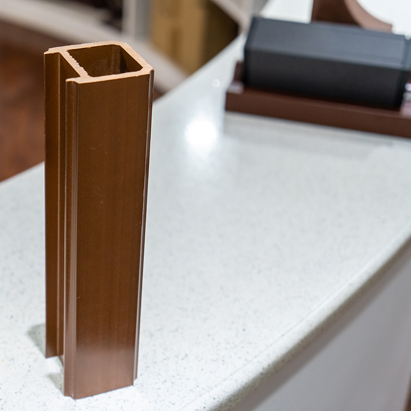 2023 Hot Sales Easy Installed Wood Plastic Composite WPC Decking WPC Railing Wooden Tube