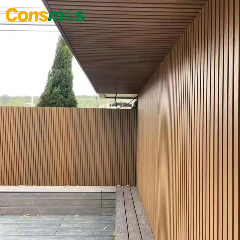 Outdoor Composite Exterior Wall Cladding Panel WPC Materials Facade Panels Cladding for External Villa Wall