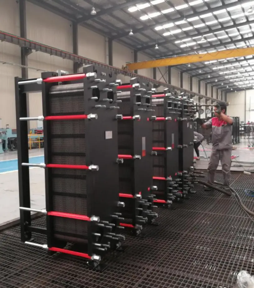 Water pressure detection and hydraulic testing of heat exchanger units