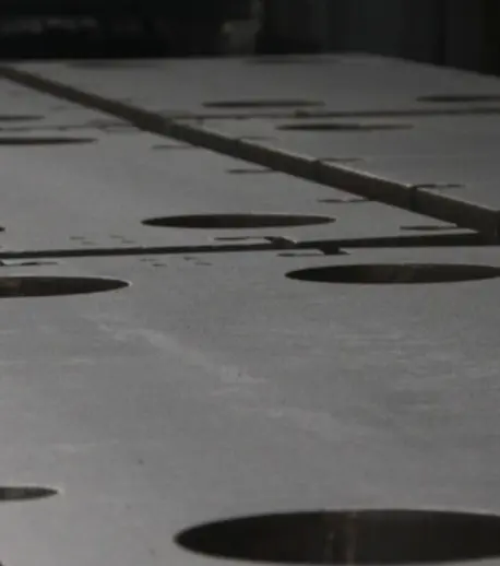 Micro-forging manufacturing step at Flotte heat exchanger production line