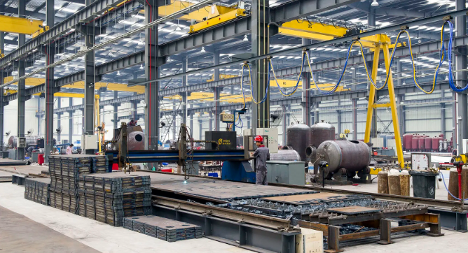 Flotte modern production workshop with advanced quality inspection equipment