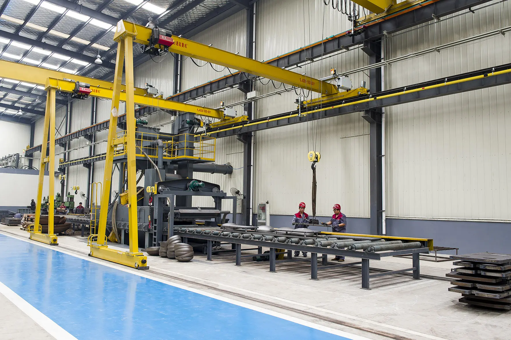 Flotte manufacturing facility with advanced CNC equipment and quality control stations