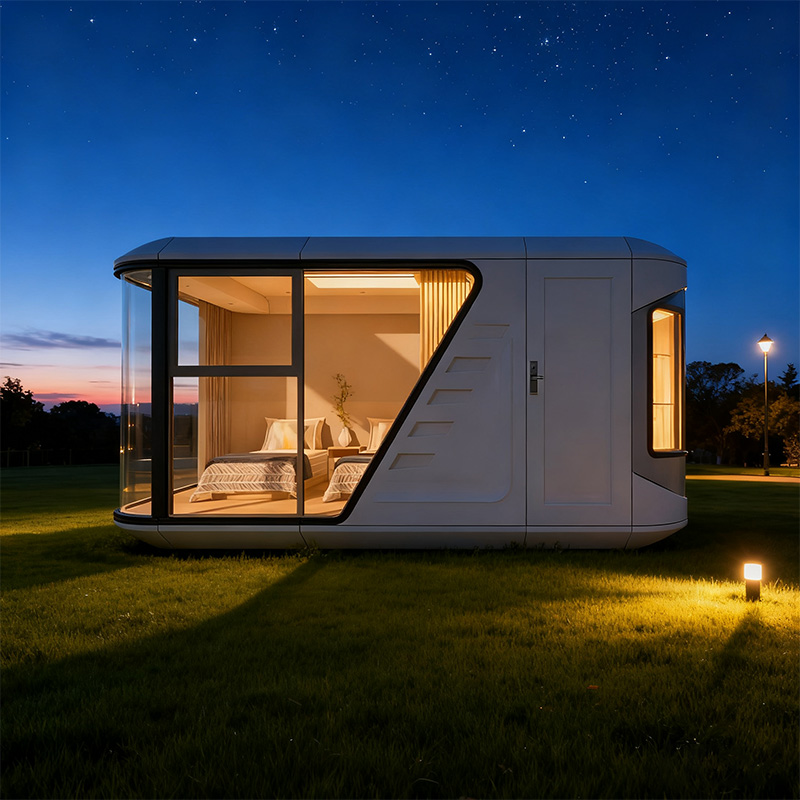 2026Hot Selling Space Pod Capsule with Furniture Soundproof Waterproof Fireproof 20ft 40ft Prefab Modern Container Space Capsule