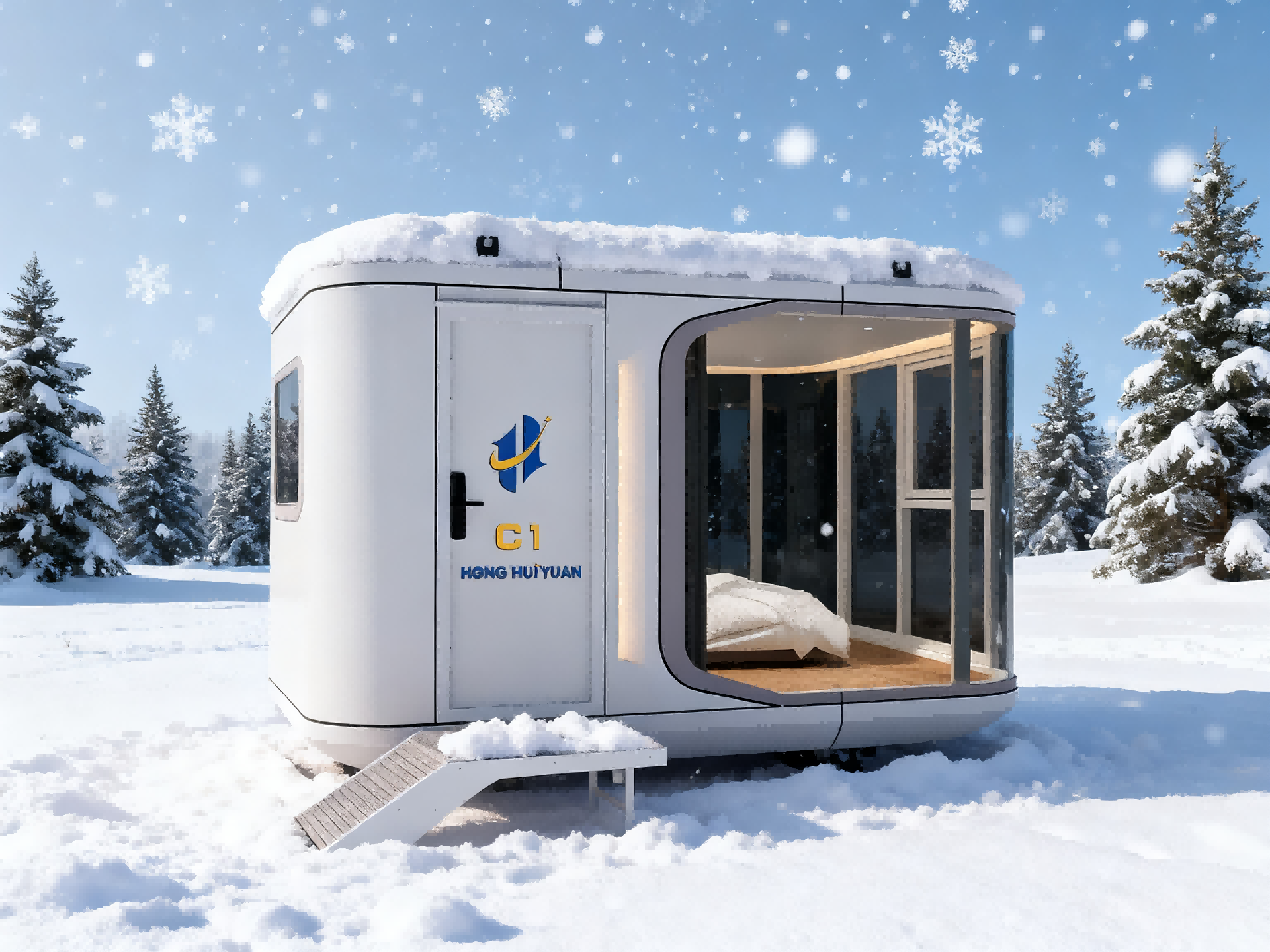 2026 New Tech Luxury Foldable Expandable Capsule House Portable Tiny House Pod