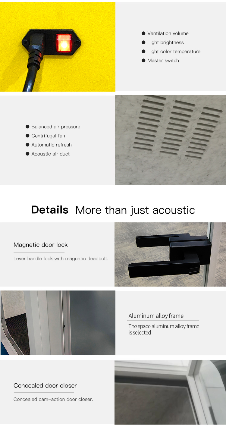 Movable Soundproof Acoustic Booth Detail 7