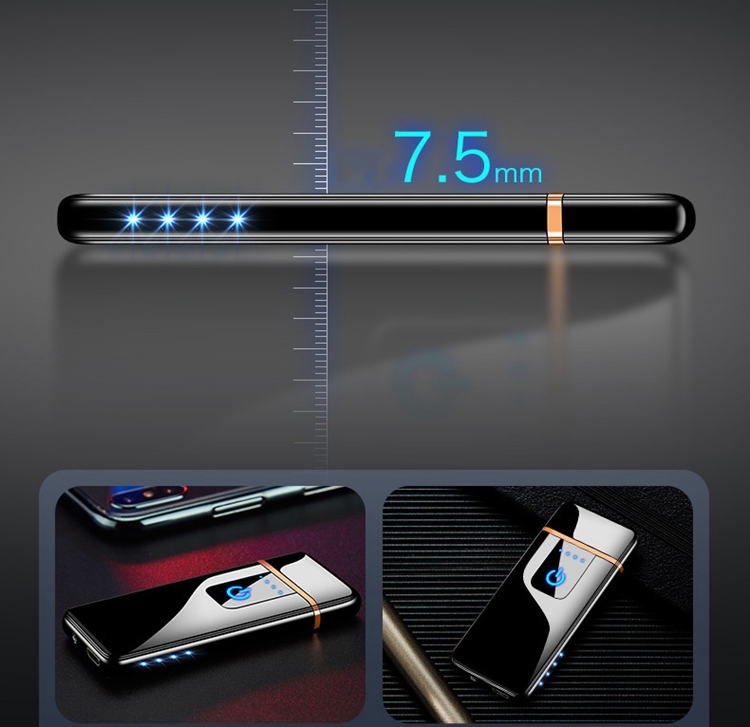 Ladies Type c Rechargeable Li Usb Recharging Slim Electric Coil Lighter Cigarette Cheap Sex