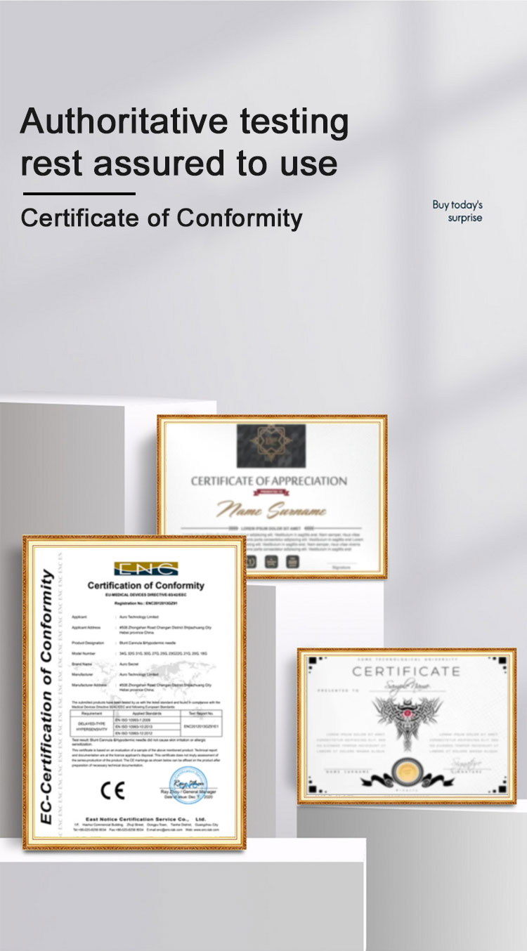 Menthol Capsule Authentication Certificate