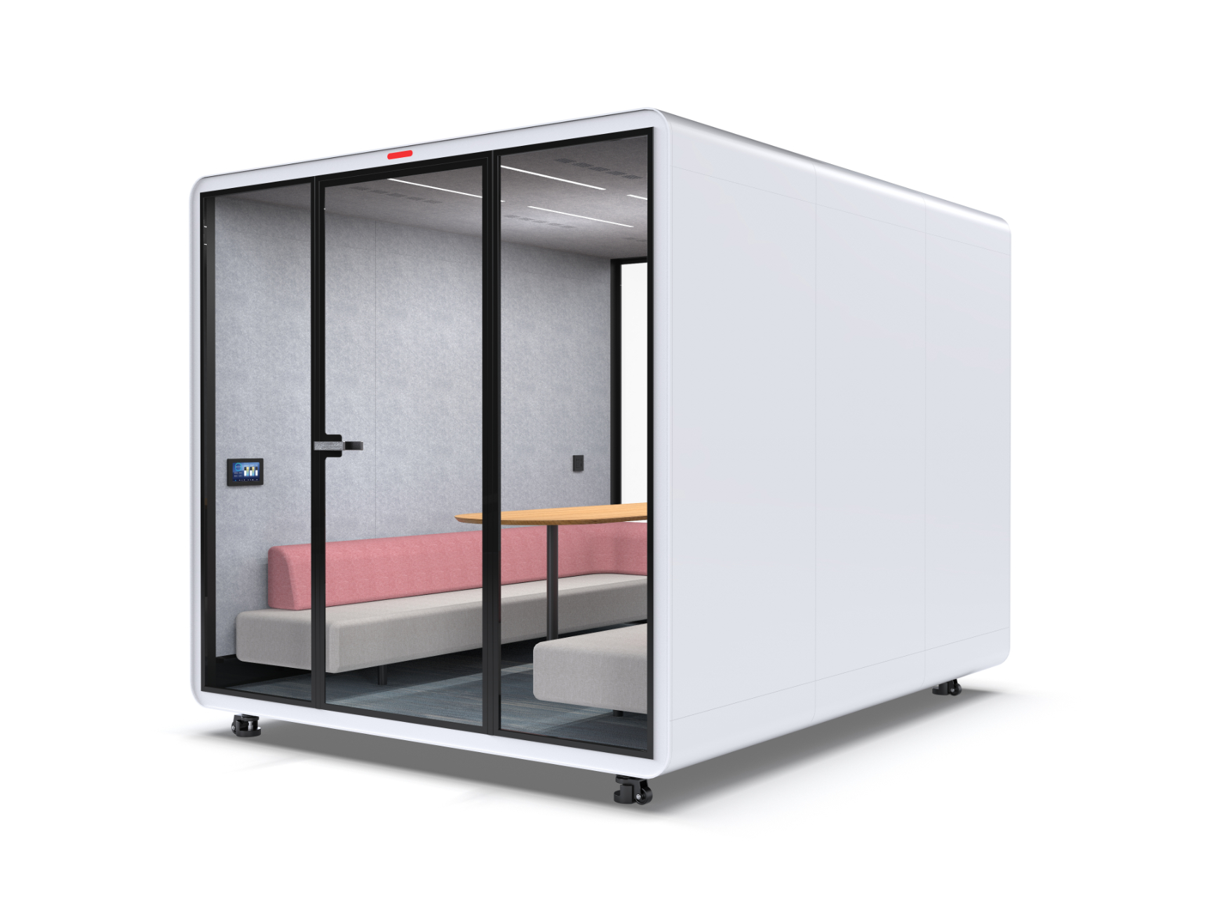OMNI Acoustic Office Pod Soundproof Work Cabin Enclosed Acoustic Workstation with Integrated Lighting &amp; Ventilation System