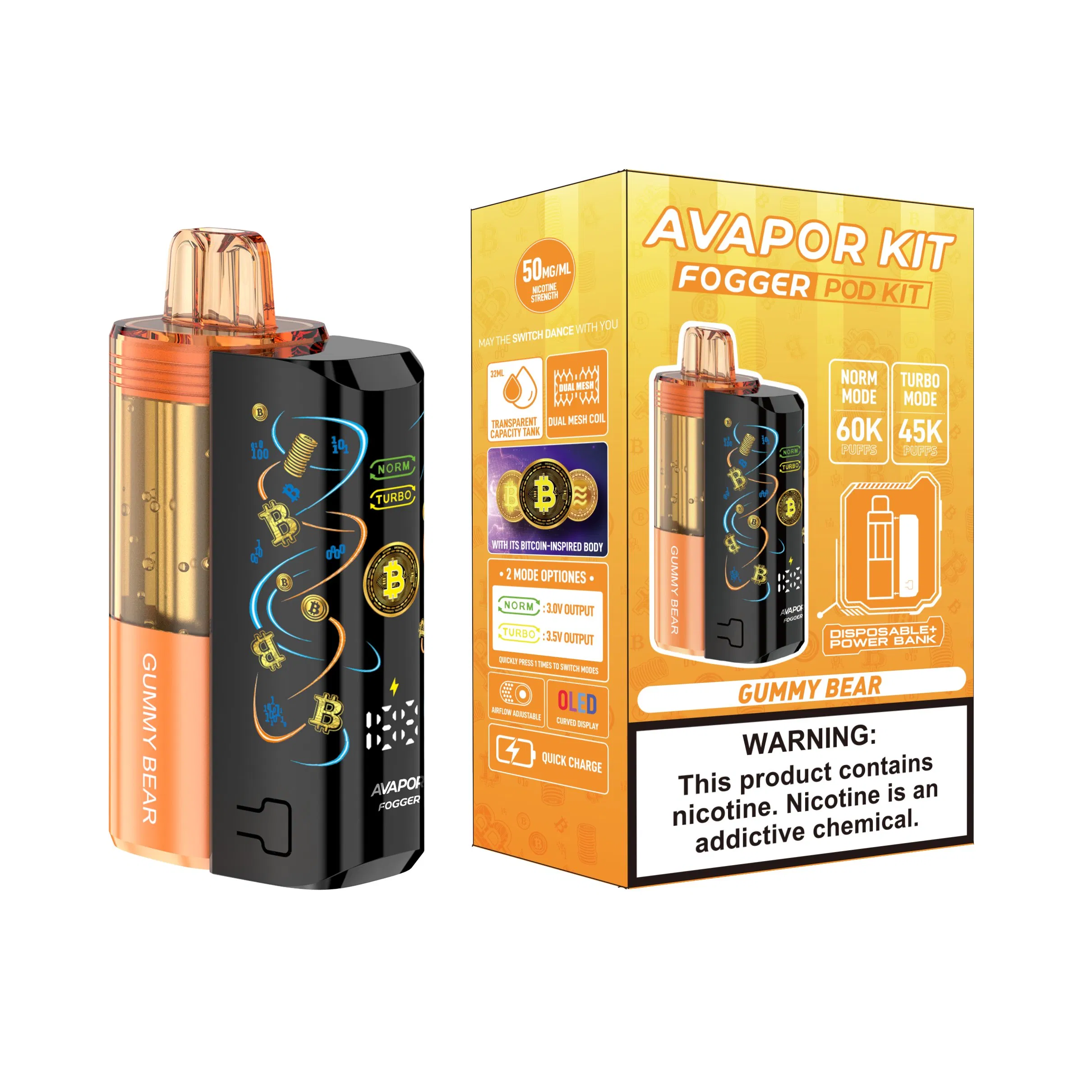 EU Warehouse 60K Puff Bar Disposable Ecig Digital Display Vapor Prefilled Pod Empty Avapor Fogger Brand OEM ODM Katowice Poland Solo Vape E Shisha Hookah Vaper