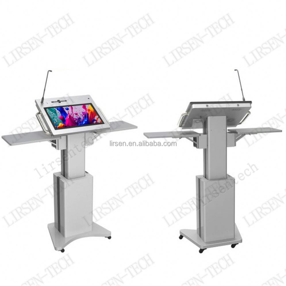 21.5 Inch 4K Smart Multimedia Podium for Classrooms Universities and Corporate Presentations