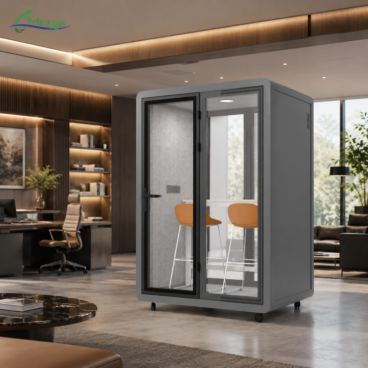 Hot Sale Big Size Modern Modular Sound Proof Office Pods Open Acoustic Phone Booth Office Meeting Pod