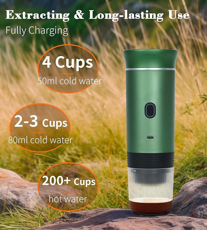 2024 Factory Design Portable Coffee Maker Portable Pod Coffee Maker Mini Automatic Espresso Pod Portable Coffee Machine