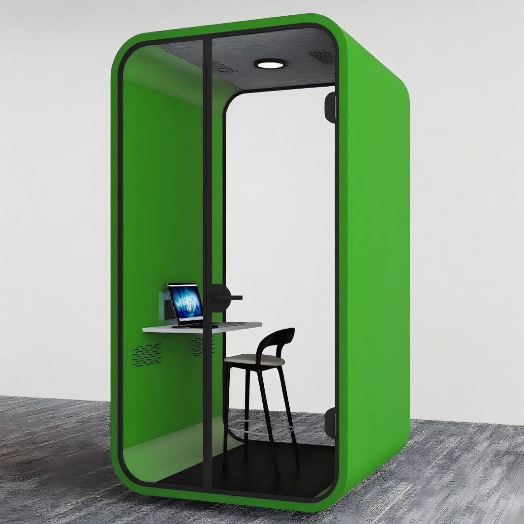 Modular Soundproof Office Booth | Privacy Noise Cancelling Meeting Pod | Open Office Acoustic Work Pod