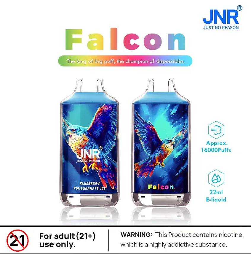 Wholesale Jnr Falcon 16000 Puffs Disposable Pod Dual Mesh Coil Puffs Puff Bar Vaper Empty Vapes Wape Disposable Vape
