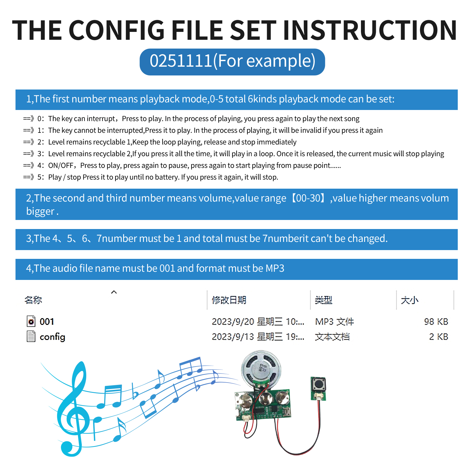 USB Downloadable Sound Module Light &amp; Push Button Activated Speaker for Greeting Card &amp; Gift Box for Personalized Messages