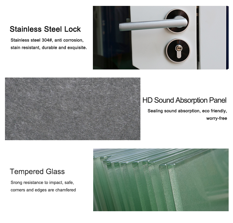 Canadian 45db Sound Proof Home Office Pod Mini Soundproof Booth Personal Space Overall Mold Container House Built-in Ventilation