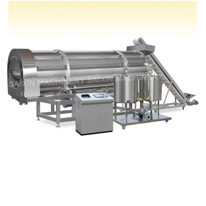 Puff Snacks Flavoring Machine Corn Cereals Coating Flakes Seasoning System Flavoring Equipment