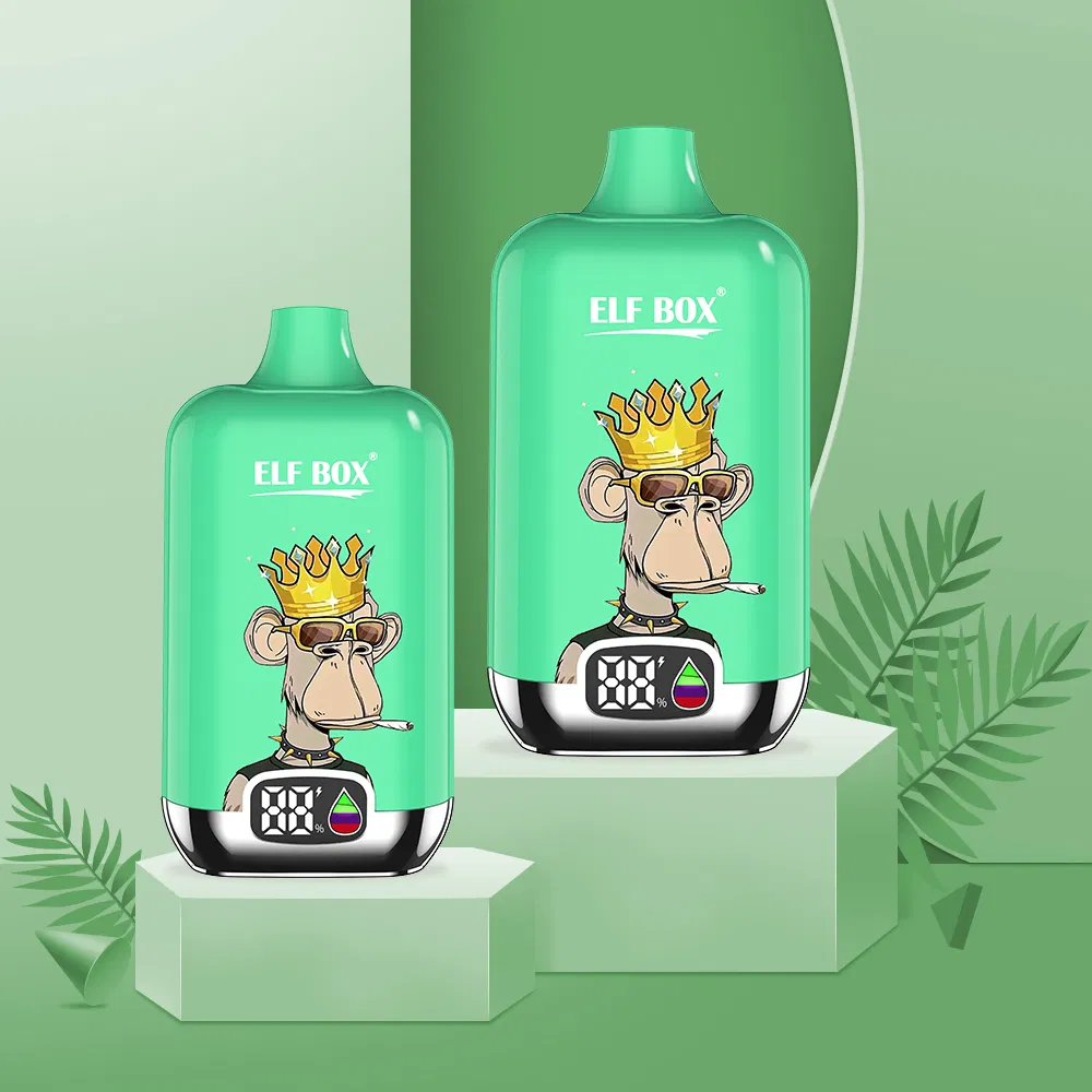 Factory Vape Shop Supply Elf Box Digital 12000puffs Disposable Vape Pod E Cigarette Wholesale Pen Style E-Cigarette Disposable Vape