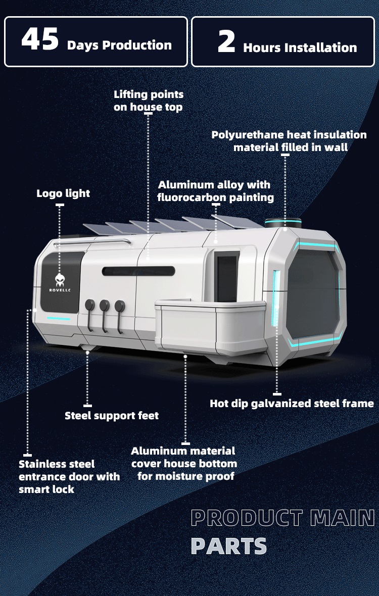 Premium Customizable Space Capsule Pods & Container Homes - Futuristic Architecture