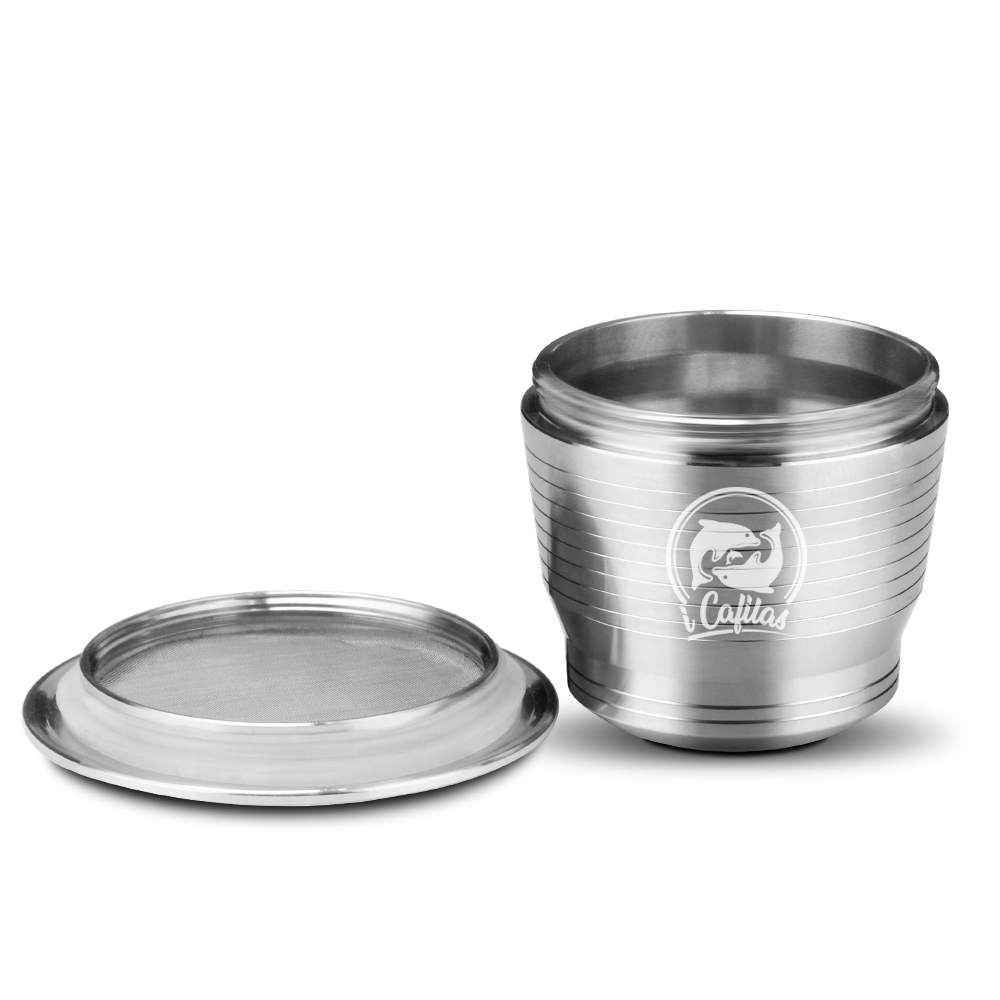DropShipping Service Reusable Refillable Metal Nespreso-s Stainless Steel Coffee Capsule Coffee Pod with Brush and Scoop