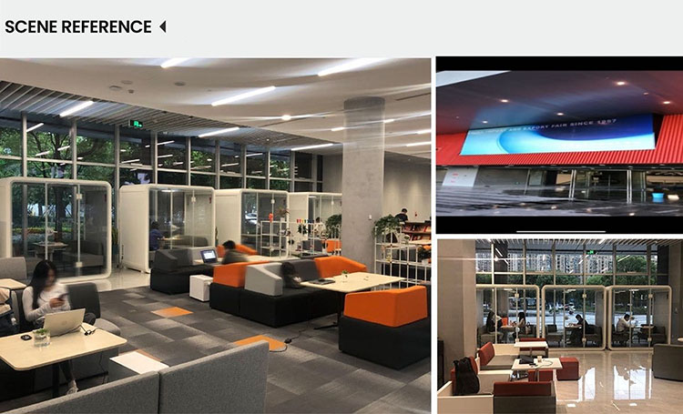 Extra Larze Size High Quiet Sleeping Pod Booth Demountable Sound Proof Modular Conference Private Space With Air System