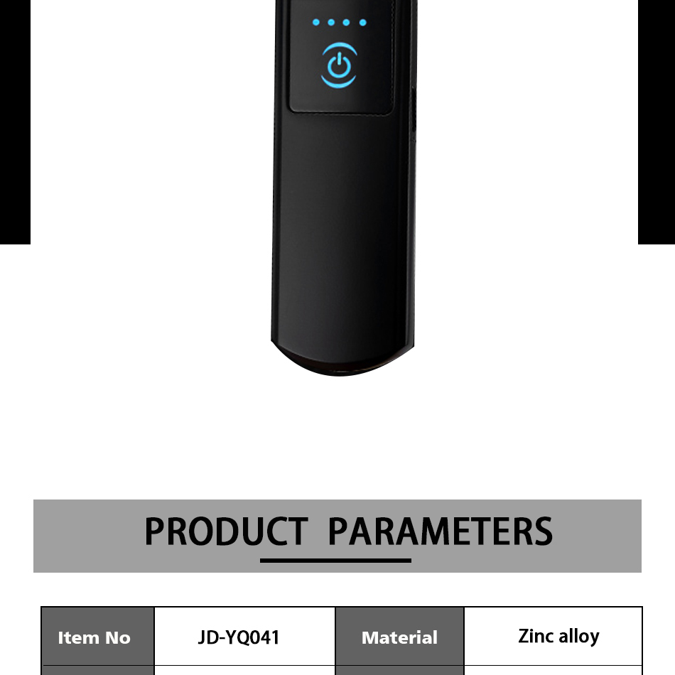 YQ041 ThinTouch Screen Double-sided USB Hot Sales Rechargeable Flameless Electronic Cigarette Made in China Usb Lighter