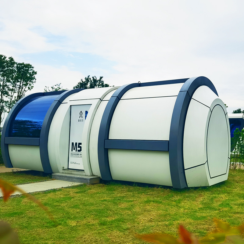 Stylish Compact Foldable Prefab Mobile Capsule Pod Luxury Outdoor Living Unit for Holiday Park Glamping Farmstay Tourism Lodge