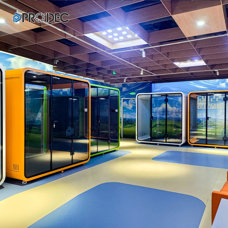 Chatting Module Space Personal Sound Booth Sound 2 Seats Enclosed Personal Privacy Pod