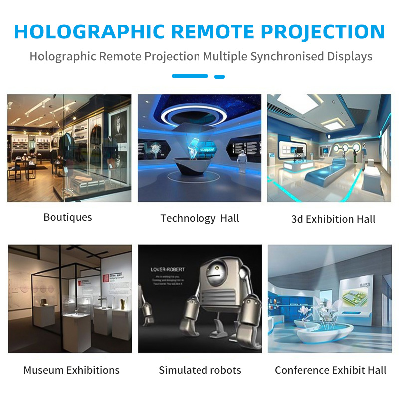 AI Hologram Display Pod | 3D Holographic Digital Poster | Smart Hologram System with Animation for Retail &amp; Shopping Mall Use
