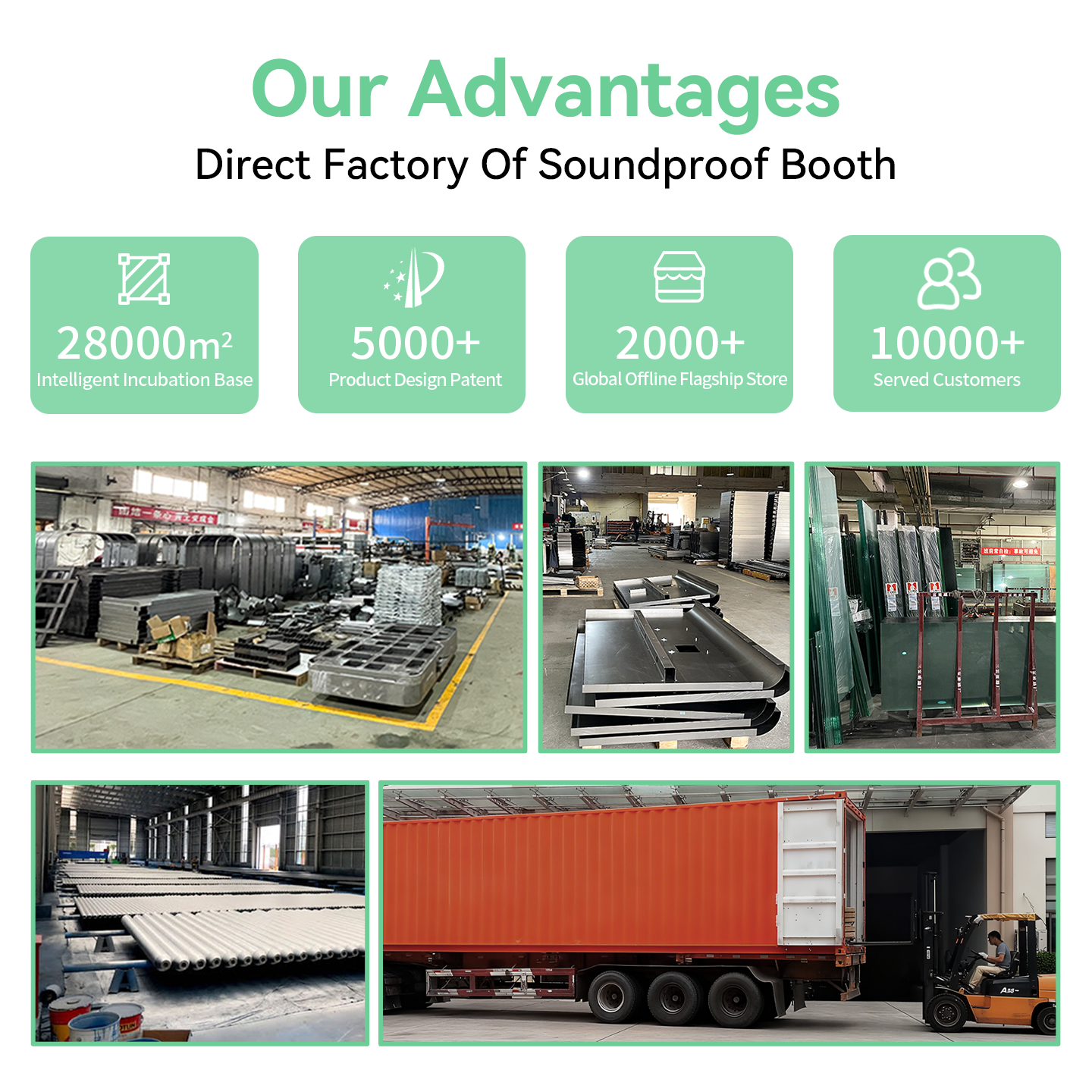 4-6 Person Large Capacity Modular Office Pod High Sound Insulation Acoustic Meeting Booth Fireproof for Hotel Warehouse