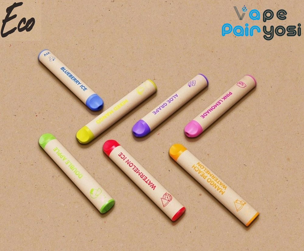 New Eco Friendly Paper Bar Healthy Pollution-Free 600 Puffs Disposable Vape