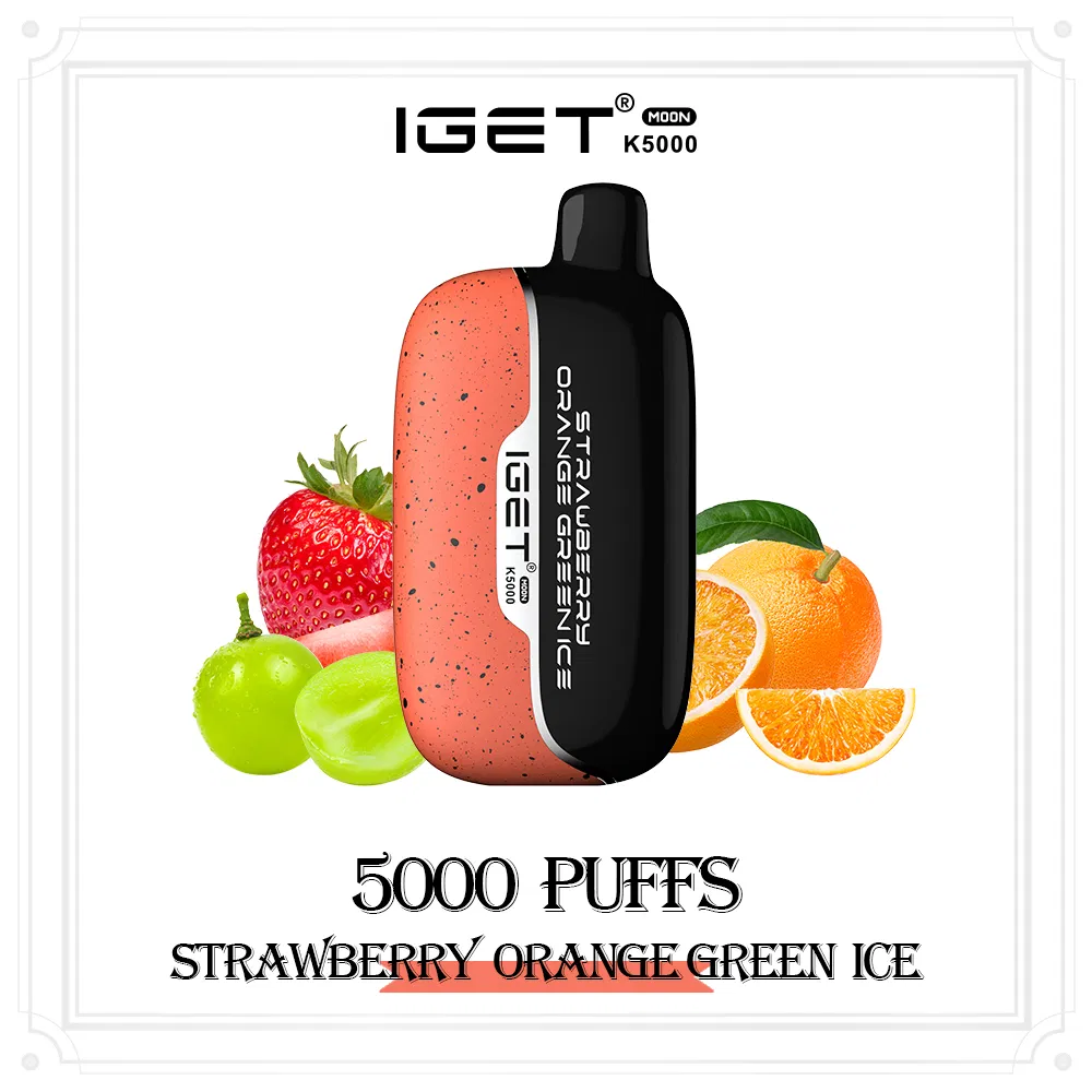 Nicotine Salts E Cigarette Top Sell Iget Moon 5000 Puffs EU Shipping Free Disposable 5K Puff Vape