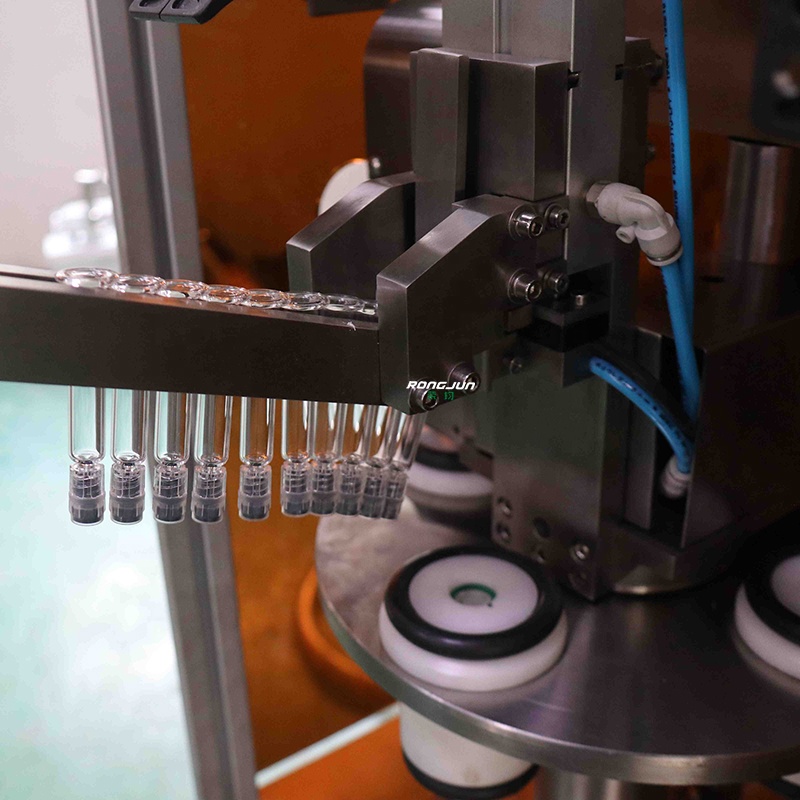 Auto High-accuracy Prefilled Veterinary Disposable Luer Lock Glass Syringe Pre Filling Machine