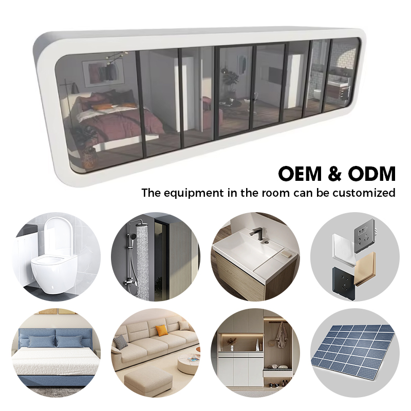 Hot-Selling Outdoor Mobile Apple Cabin Container House For Exterior Use For Homestay Office And Meeting Room Space Capsule