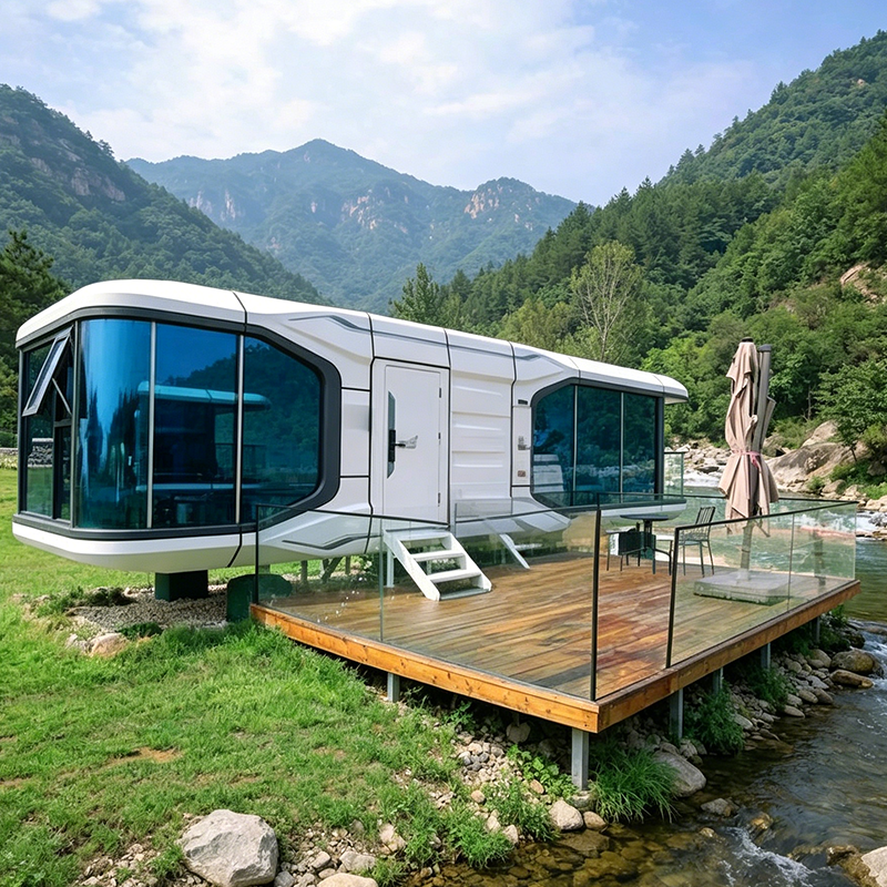 Heavy-Duty Container House of Steel Frame Space Pod with Soundproof and Thermal Insulation