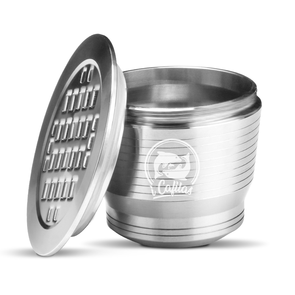 DropShipping Service Reusable Refillable Metal Nespreso-s Stainless Steel Coffee Capsule Coffee Pod with Brush and Scoop