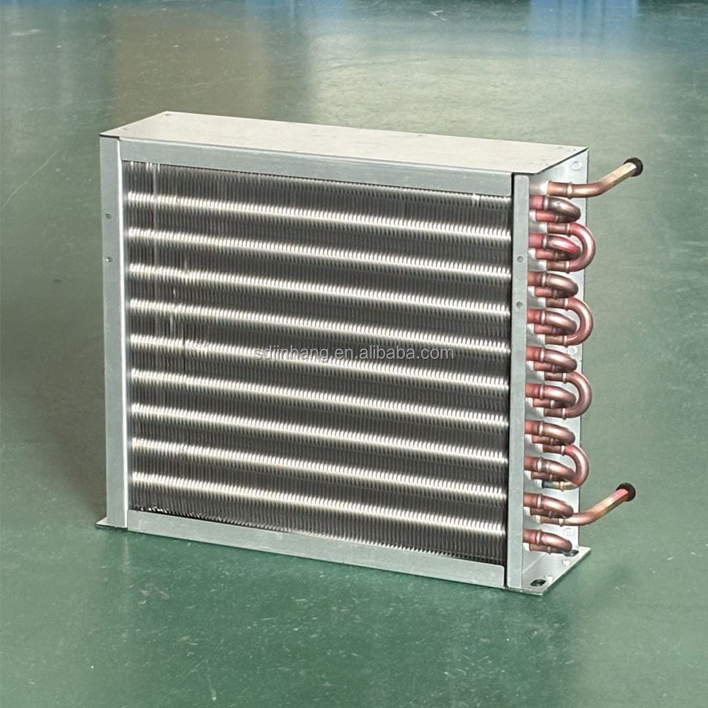 Iron Mesh Condenser Coil Evaporator With Fans 3 Rows and 10 Holes Copper Tube