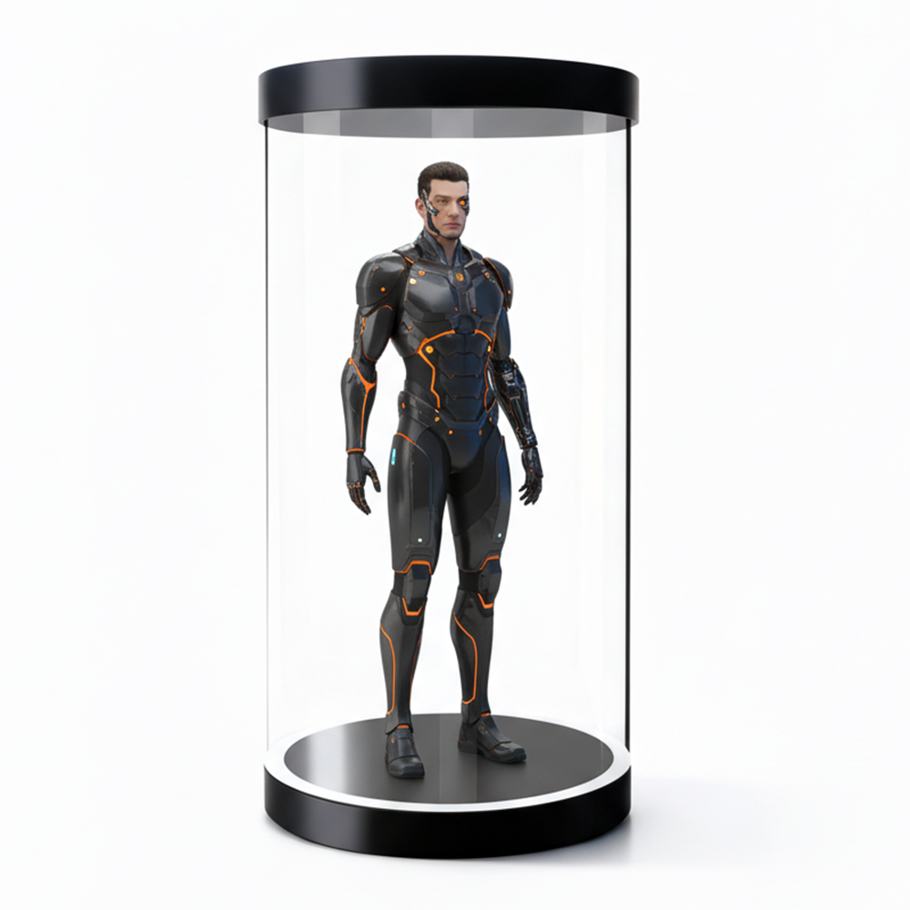 Voice-Activated 3D Virtual Human Holographic Display All-In-One Interactive Pod for Indoor Enterprise Exhibition Applications