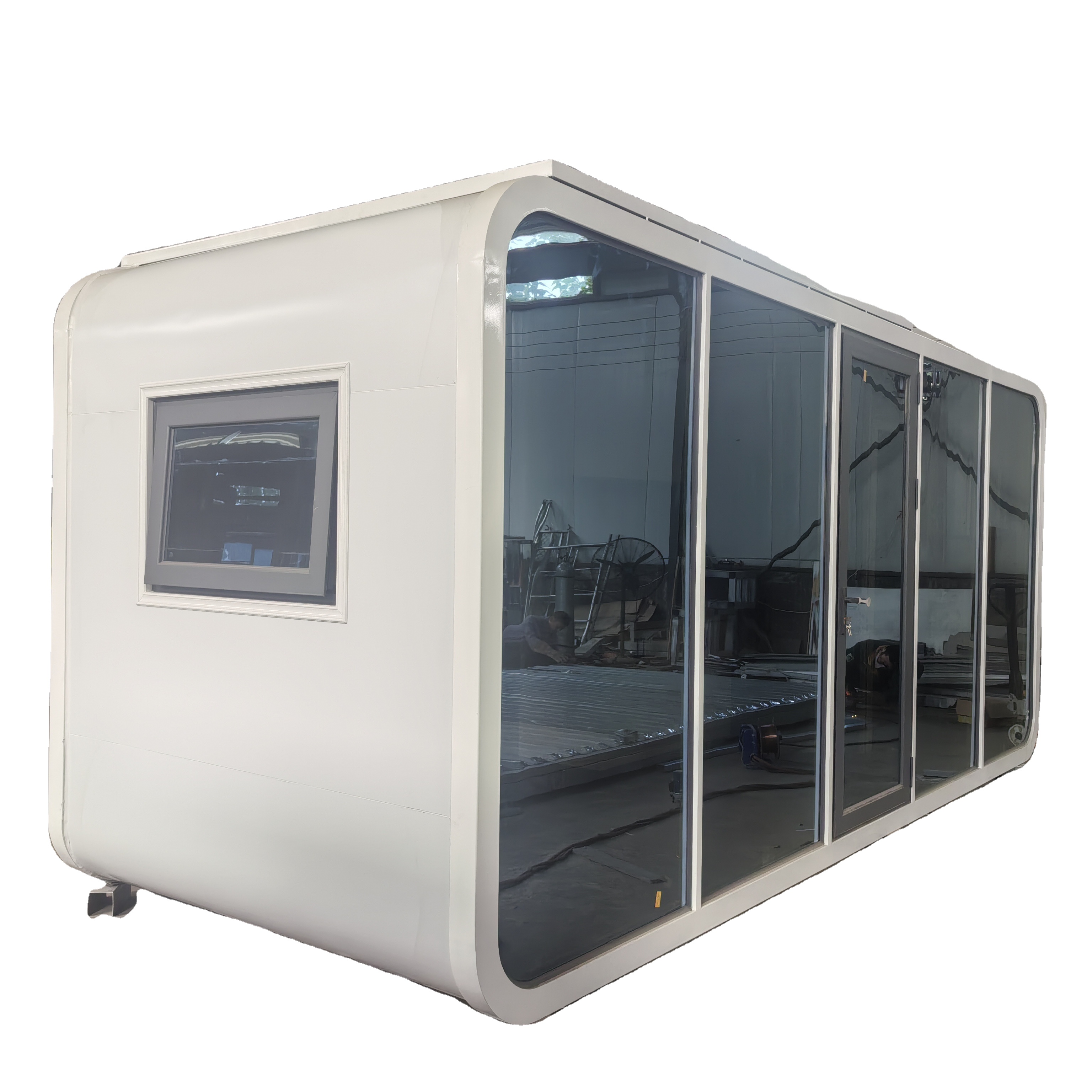 2025 Economic Movable Prefab Capsule House Capsule Hotel Garden Pod Prefabricated Modular Tiny Apple