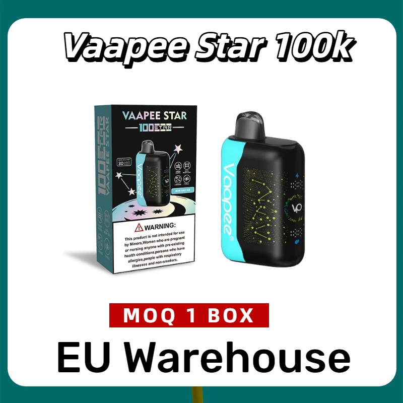 Vaapee Star 100K Puff Shisha Hookah Disposable Vape Nicotine Salt