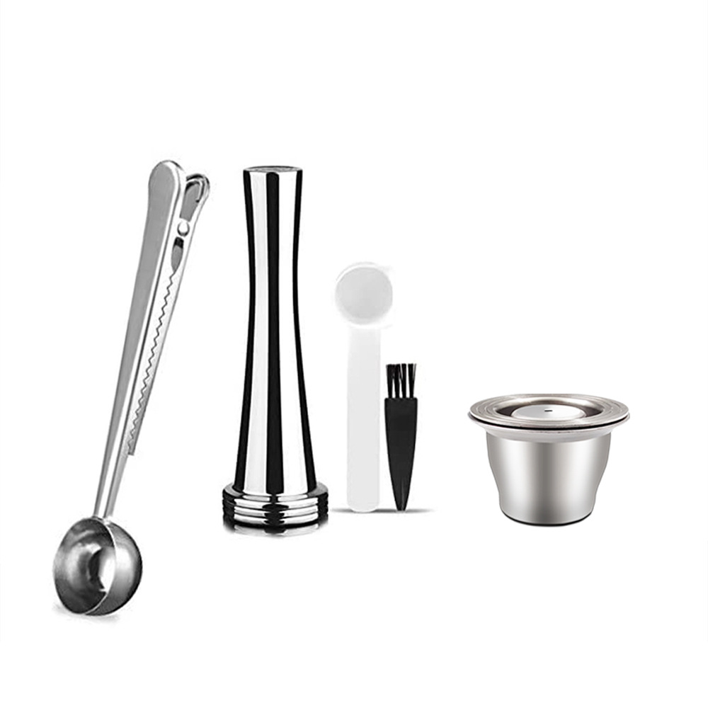 Best Selling New Version 304 Stainless Steel Refillable Coffee Pods Reusable Coffee Capsule Sets