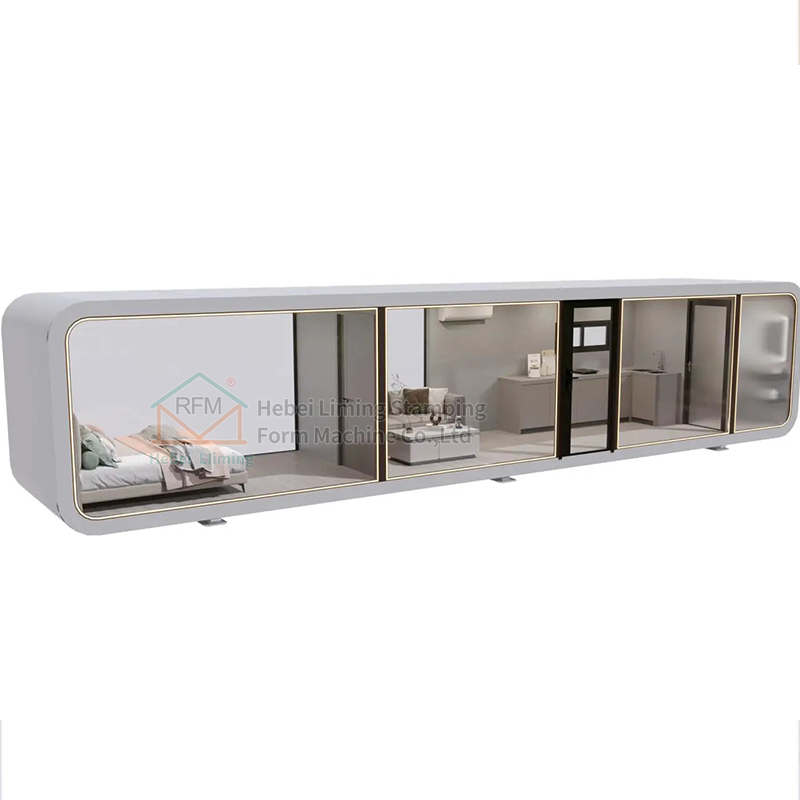 Compact Smart Features Apple Tiny House Solution Space Capsule Prefab Cabin Glamping Pod for Hotel Villa Shop Sandwich Panel