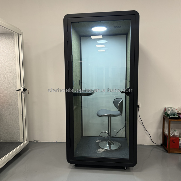Soundproof Indoor Mobile Smart Private Office Pods with Ventilation System