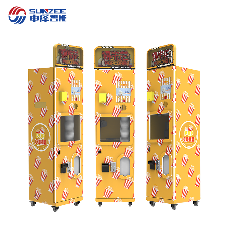 Automatic Dual-Flavor Popcorn Vending Machine Sweet &amp; Salted Tanks 50 Servings/Hour Touch Screen for Cinema/Mall/ CE/FDA/NAMA