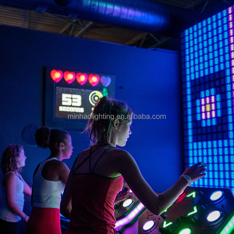 Indoor Amusement Park Facilities Playground Led Games Activate Buttons Kit Sensors