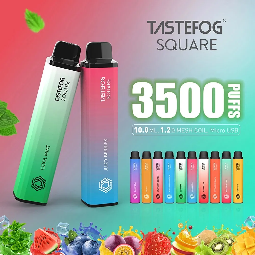 Tastefog Square 3500 Puffs Disposable E Cigarette Wholesale Vape 2% Salt Nicotine