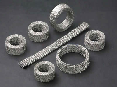 Custom Compressed Stainless Steel Knitted Wire Mesh Factory Manufactured Filter Meshes for Exhaust Systems