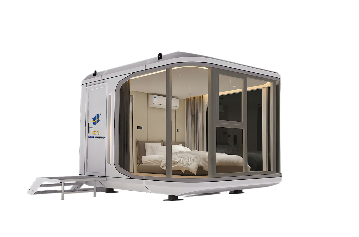 2026 New Tech Luxury Foldable Expandable Capsule House Portable Tiny House Pod