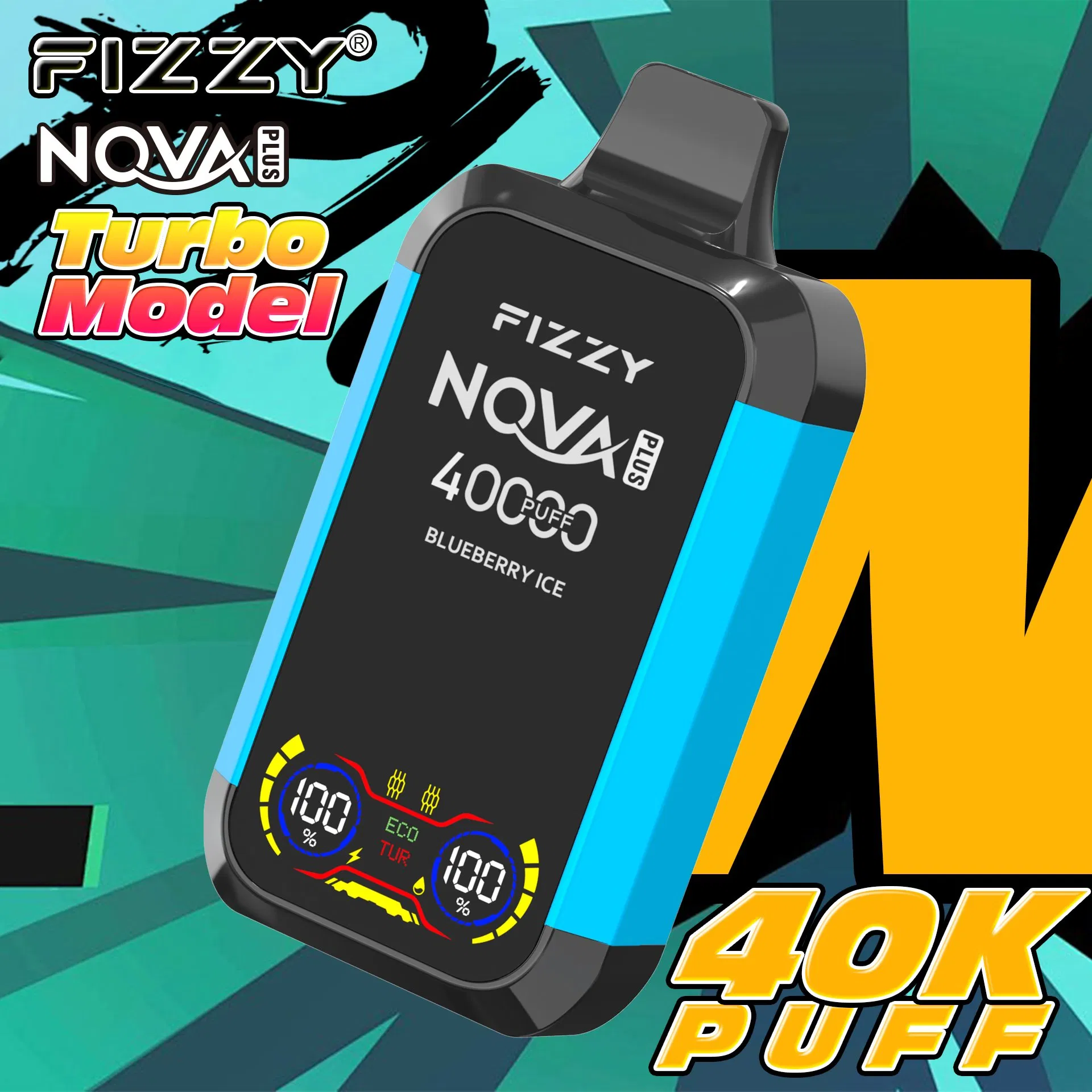 Original Design Nicotine Salt E-Juice Disposable China Factory Customizable Vape Fizzy Nova Disposable 30000 40000 50000 60000 Puffs E-Cigarette Bar Vape Pen