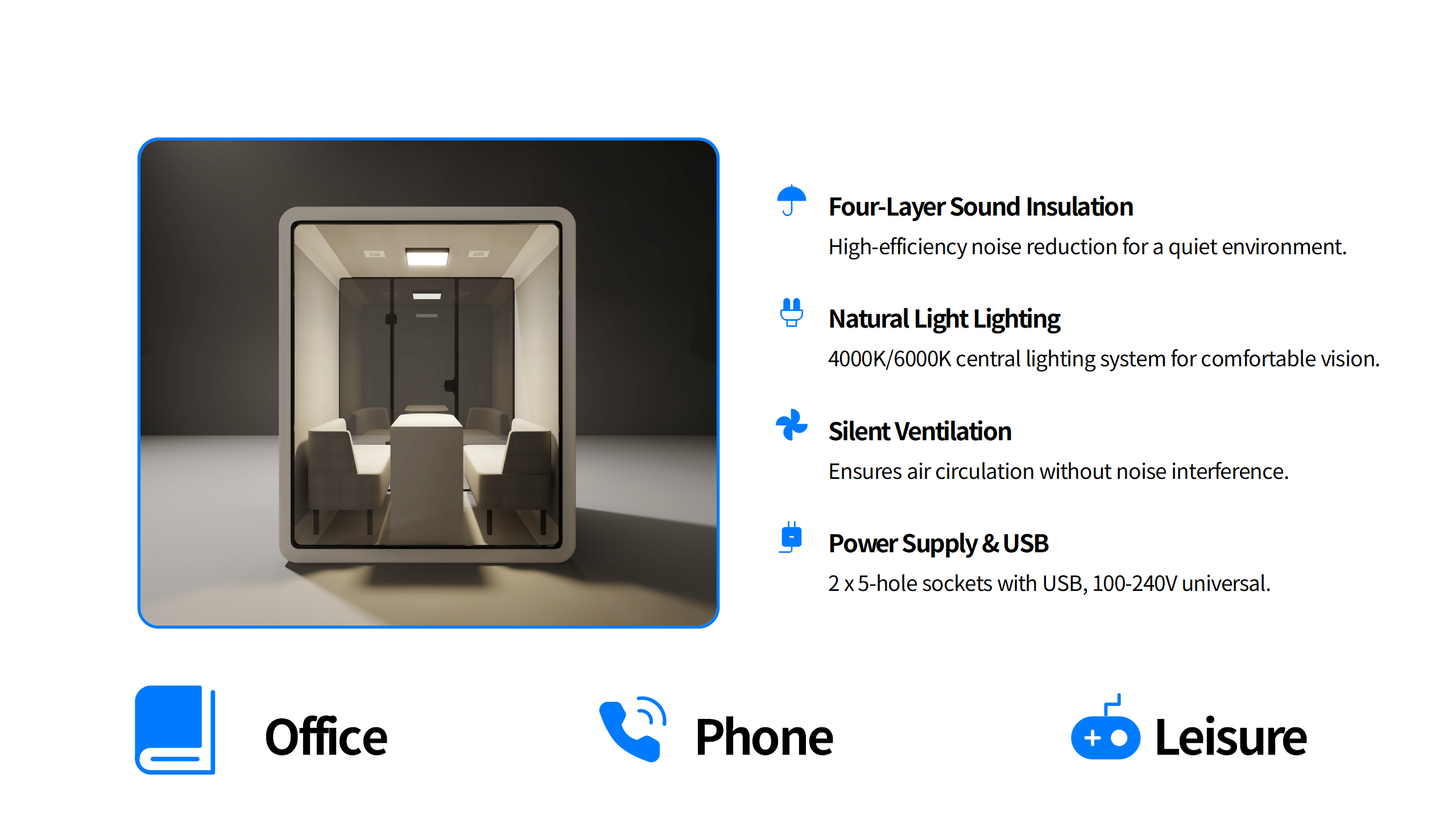 Internal power outlet config